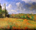 fields 1877 Camille Pissarro scenery